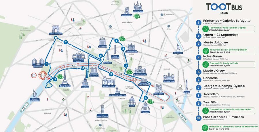Paris: Hop-on Hop-off Bus Tour & Seine Cruise Bundle Tour - Five useful things to know before you board