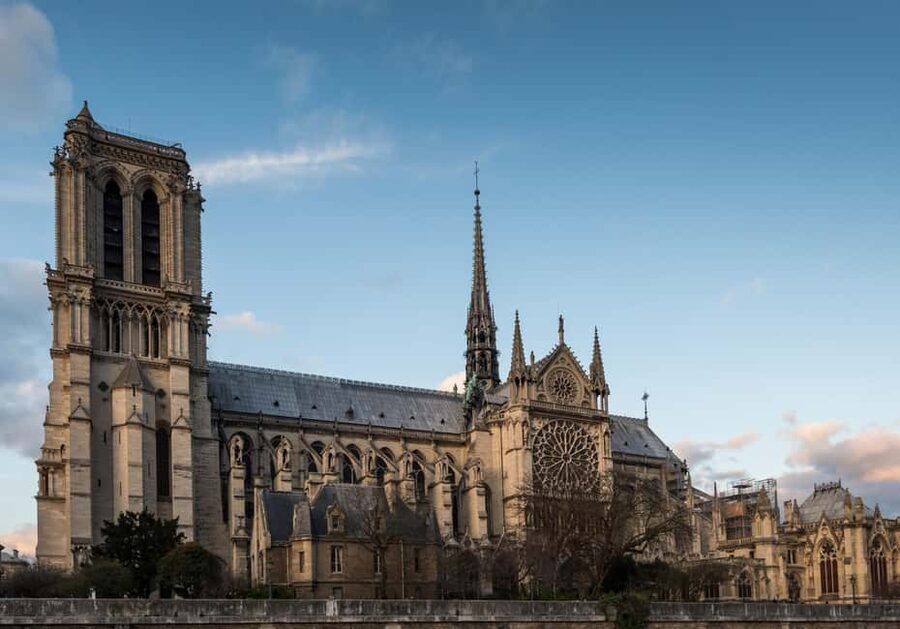 Paris: Notre Dame Outdoor Tour with Sainte-Chapelle / Crypt. - Notre Dame’s facade, sculpture, and fire story