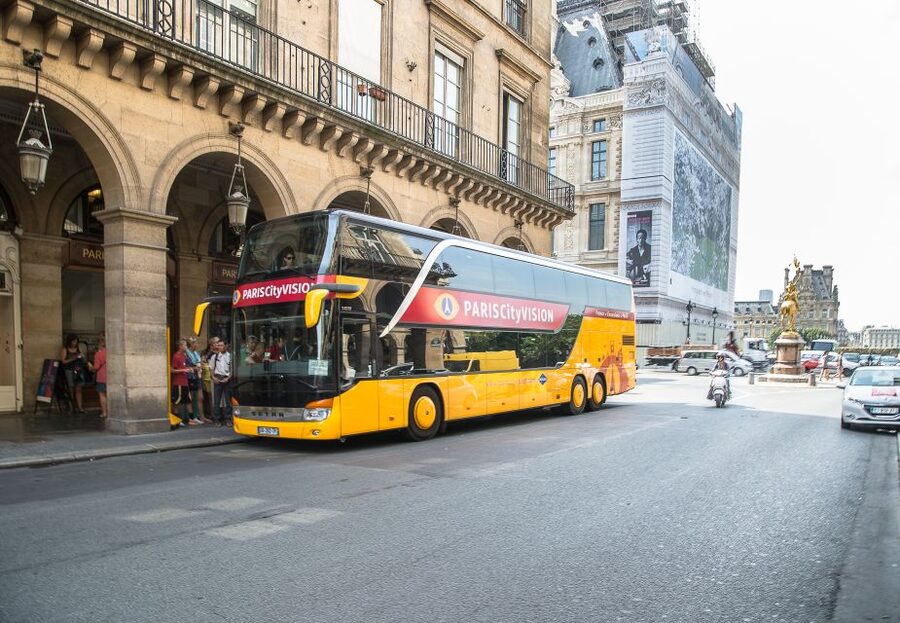 Paris: Openair Double Decker Bus Audio-Guided City Tour - Opera Garnier and Parisian grand avenues