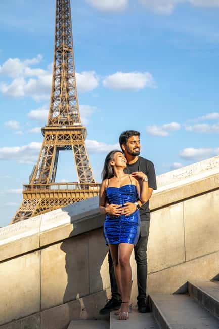Paris: Photoshoot Around Eiffel Tower with 55 Edited Photos - One hour, 55 final images, and the real value