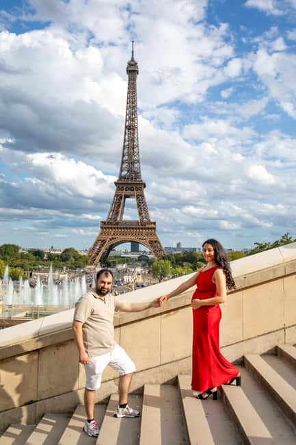 Paris: Photoshoot Around Eiffel Tower with 55 Edited Photos - Weather, crowds, clothing, and timing