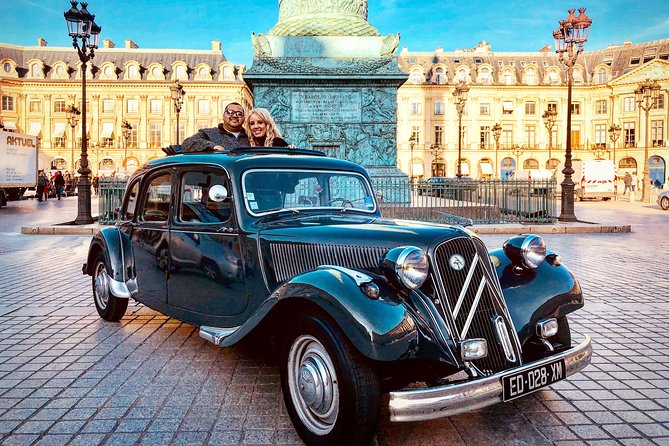 Paris Private Guided Tour in a Vintage Car with Driver - Place Vendôme and the grand central boulevards