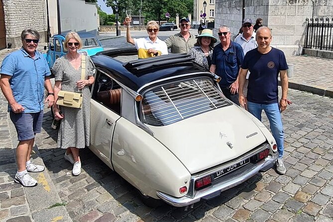 Paris Private Guided Tour in a Vintage Open Top French Car - Eiffel Tower views from Rue de l’Université