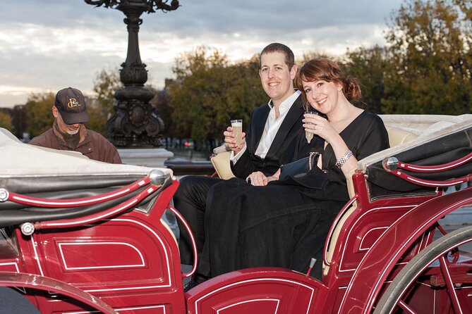 Paris Private Romantic Horse & Carriage Ride - Meeting the horse beside the Eiffel Tower