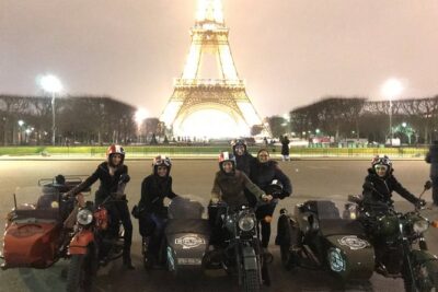Paris Vintage Tour by Night on a Sidecar with Champagne
