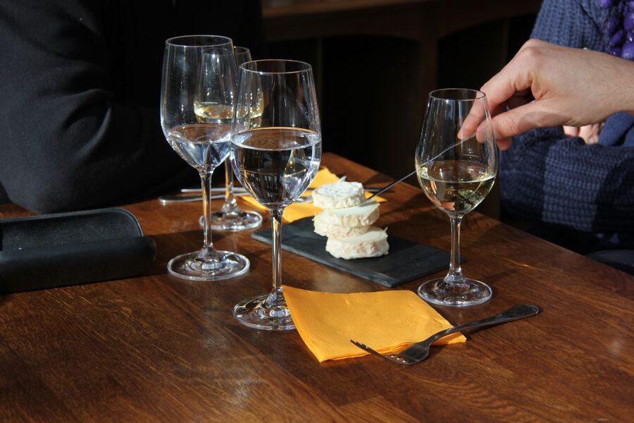 Paris: Wine and Cheese Tasting - Entering the Parisian wine boutique