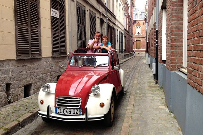 Private Lille Tour by Classic Convertible 2CV with Champagne - Rue Esquermoise and Meert