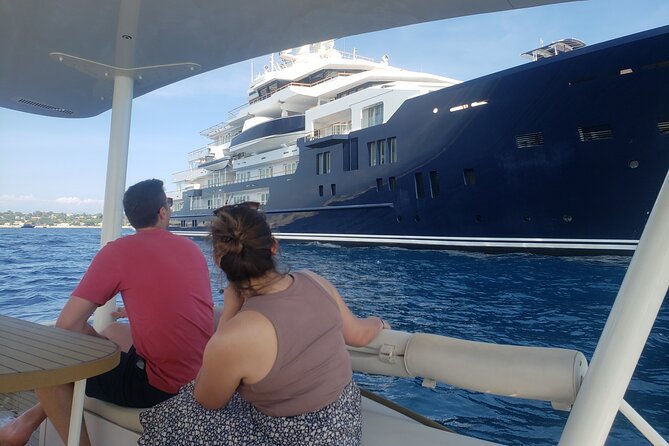 Private ride with sea bath in Solar Catamaran - Who will enjoy this Antibes boat ride most