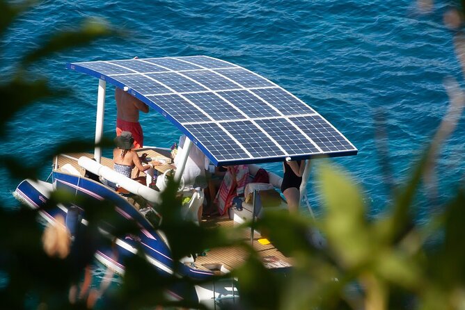 Private Solar Catamaran Cruise in Antibes Juan les Pins - The Hotel Belles Rives from the sea