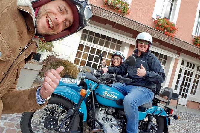 Private vintage sidecar tour of the D-Day Landing Beaches - Port-en-Bessin connects D-Day with fuel supply