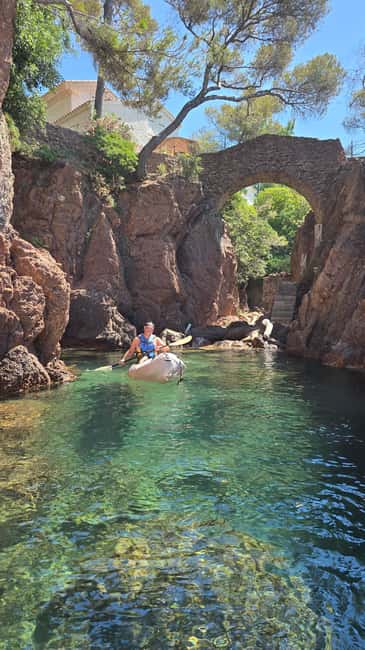 Rando Kayak Agay Guided Visit - A possible swimming break