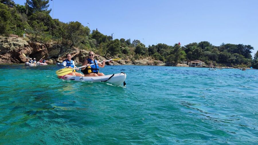 Rando Kayak Agay Guided Visit - Photos and the return to shore