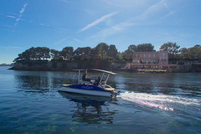 Romantic Private Tour for 2 plus guide on your own Solar Powered Boat - Nice County and the Italian-Facing View