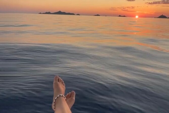 Sunset boat cruise with Aperitif at the Sanguinary Islands - The ride across the Gulf of Ajaccio