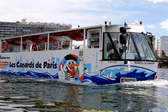 Tours of Paris and the Hauts-de-Seine in an Amphibious Bus - The splash at the island of Monsieur