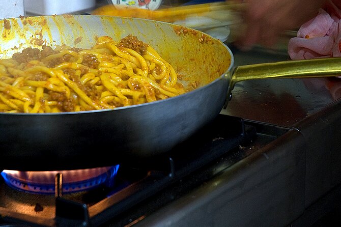 Tuscan Cooking Class -Traditional Pasta Menu - The four-course meal at the large table