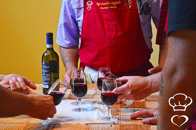 Tuscan Cooking Class -Traditional Pasta Menu - Arriving at Le Caggiole near Montepulciano