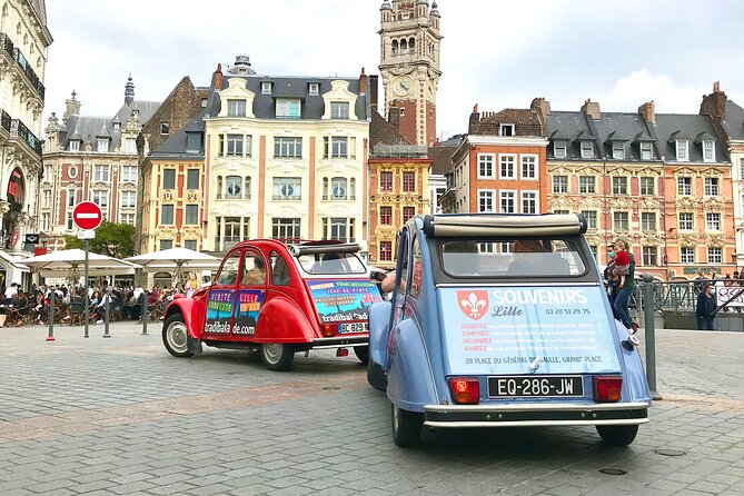 Unique Tour of Lille by Convertible 2CV - 1h00 - Cathedrale de la Treille and Hospice Comtesse