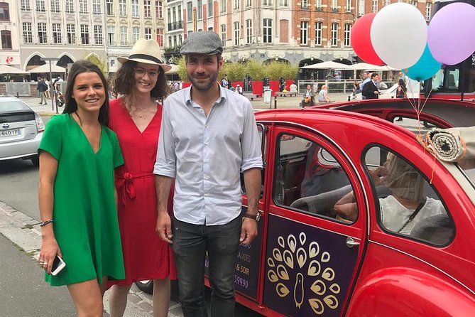 Unique Tour of Lille by Convertible 2CV - 1h00 - Porte de Paris and Place de la Republique