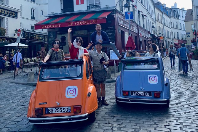 Vintage 2CV Adventure: 1-Hour Paris Highlights Tour - Montmartre after dark and Paris by open roof