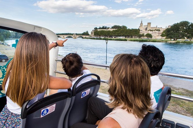Visit Avignon and Villeneuve lez Avignon aboard a Double-Decker Bus - The Lambert Collection and modern Avignon