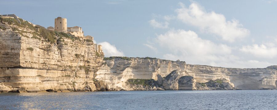 Visit Bonifacio by sea - The Old Town Seen From Below