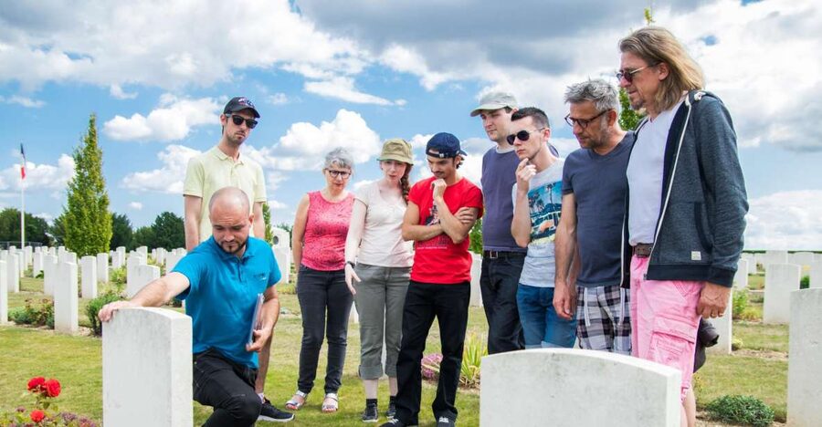 WWI Somme Battlefields Day Trip from Paris - The Lochnagar Crater and the force beneath the ground